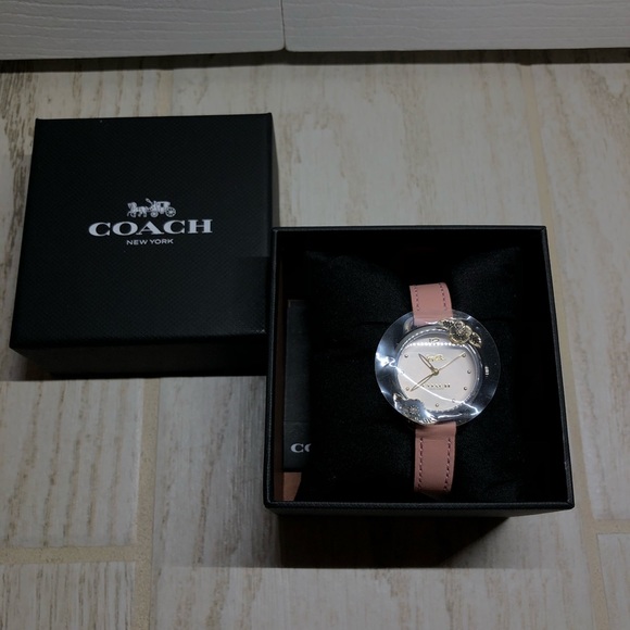NWT Coach Tea Rose Blush Pink & Gold Watch - Picture 7 of 8
